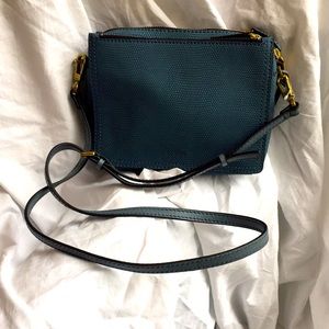 Blue/gray Fossil small purse